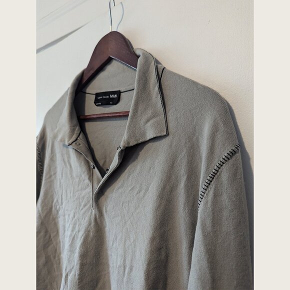 SARAH PACINI - Snap button collared sweater - Sz 02 - Picture 2 of 8